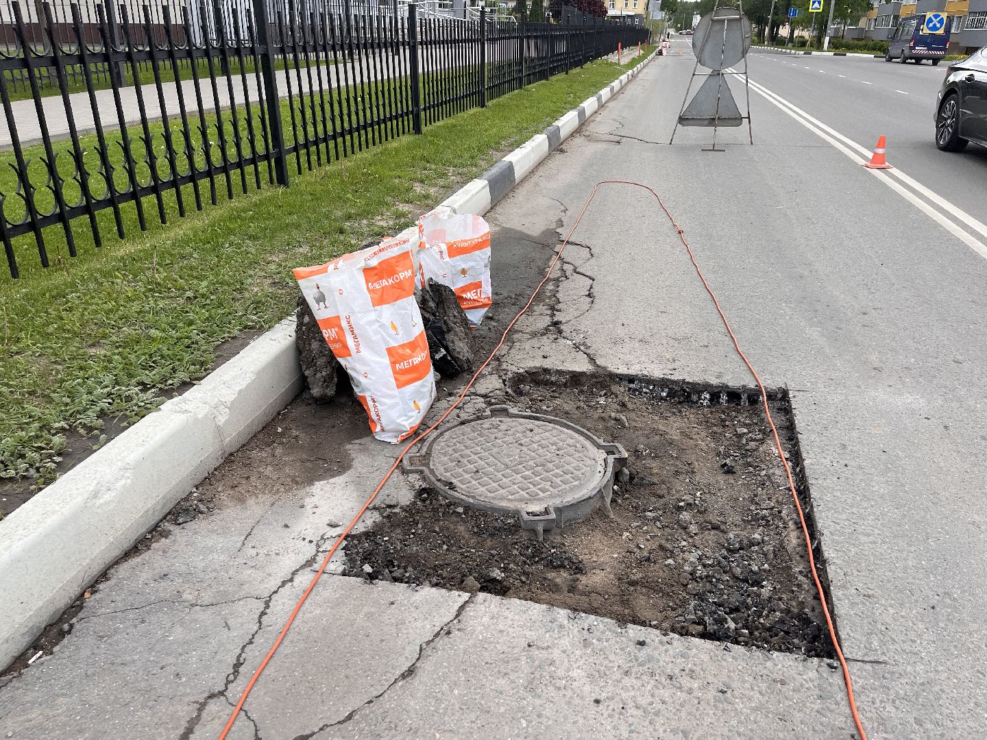 Шаховская, ямочный ремонт, асфальт