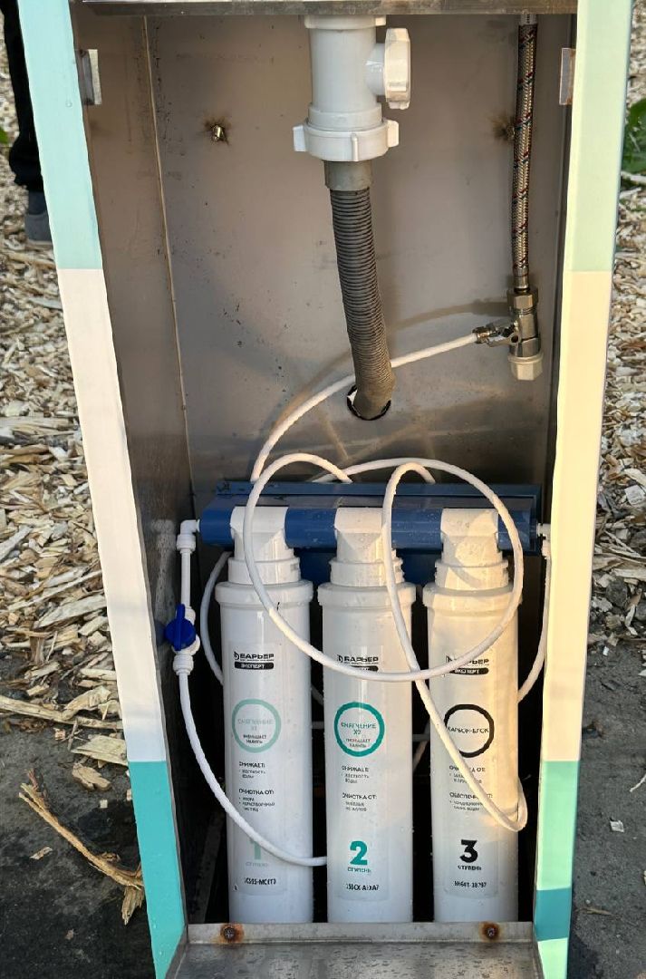 Кашира, парк, фонтанчик питьевой, барьер, мособлпарк