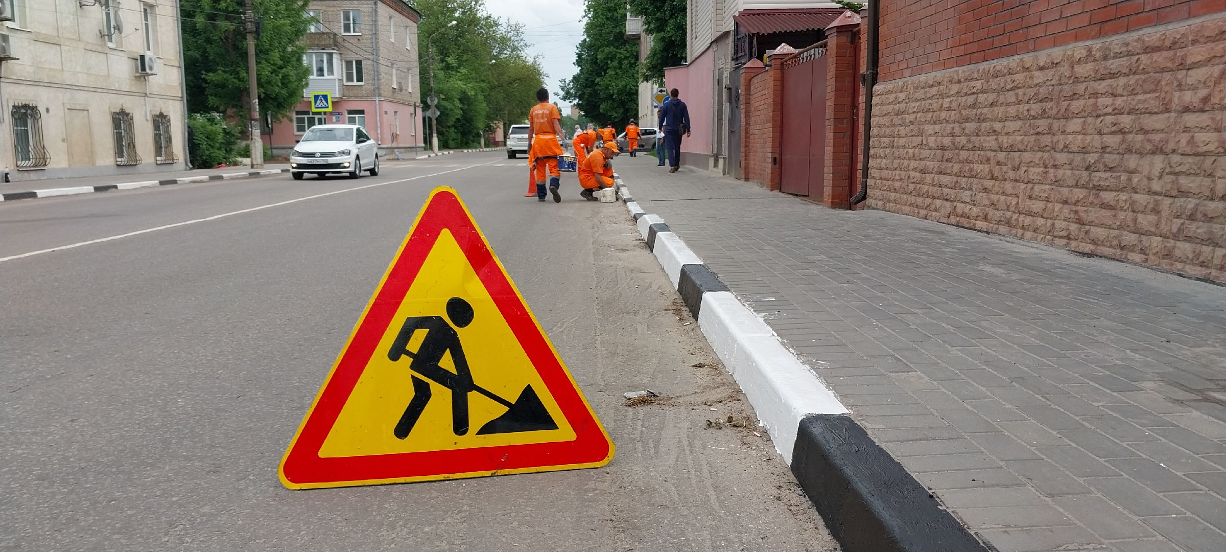 коломна, дорожныеработыколомна, бордюры