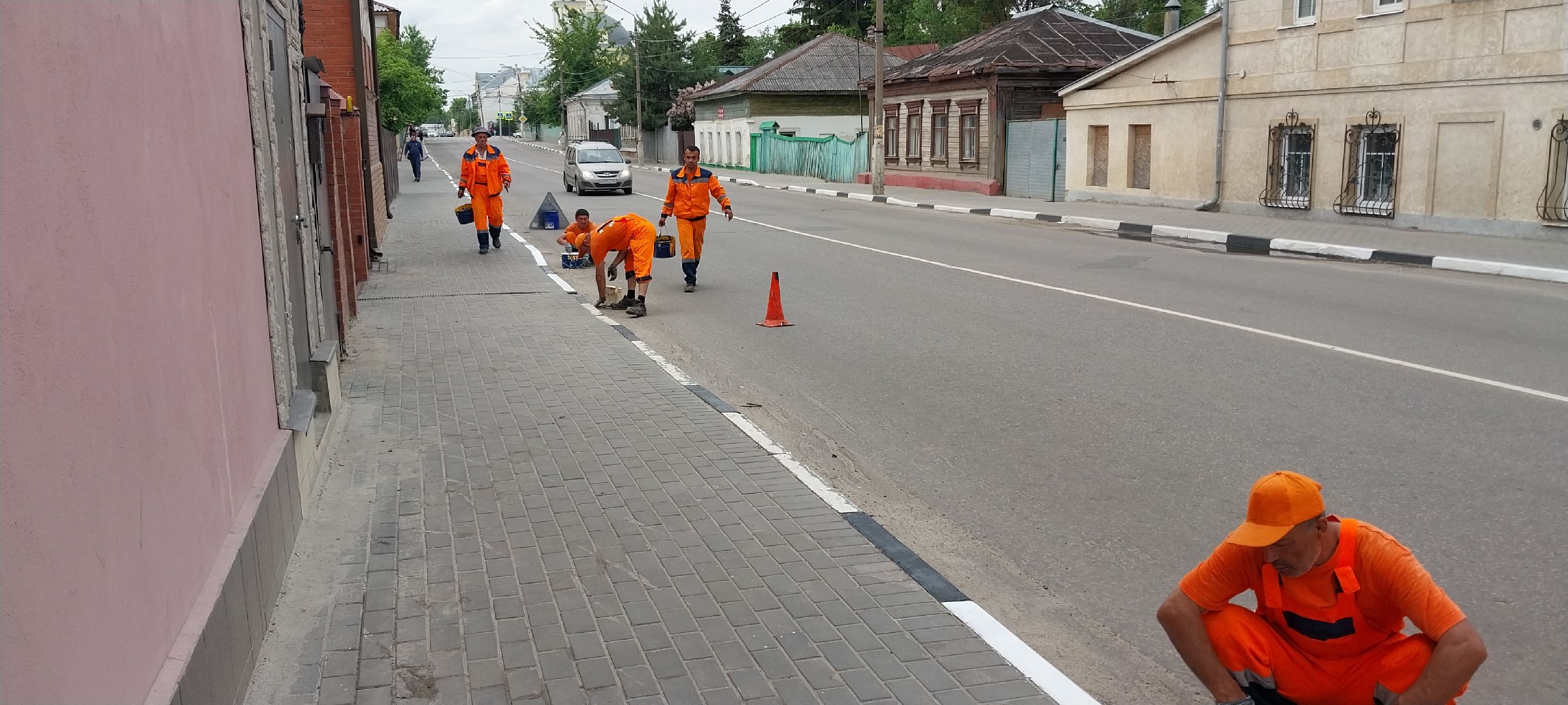 коломна, дорожныеработыколомна, бордюры