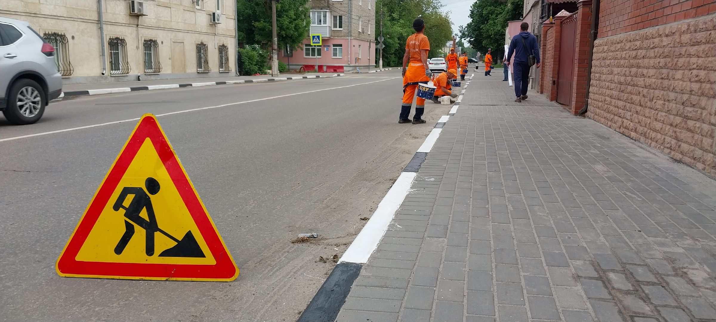 коломна, дорожныеработыколомна, бордюры