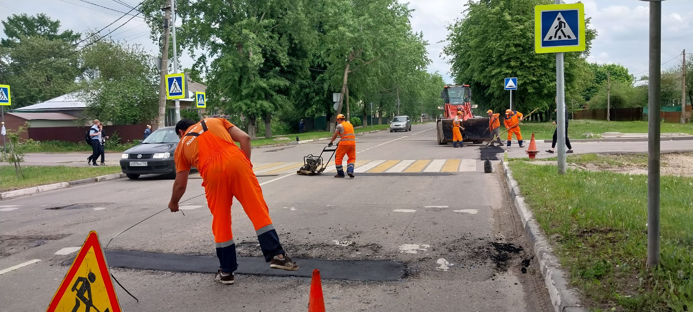 коломна, дорожныеработыколомна, ямочный ремонт