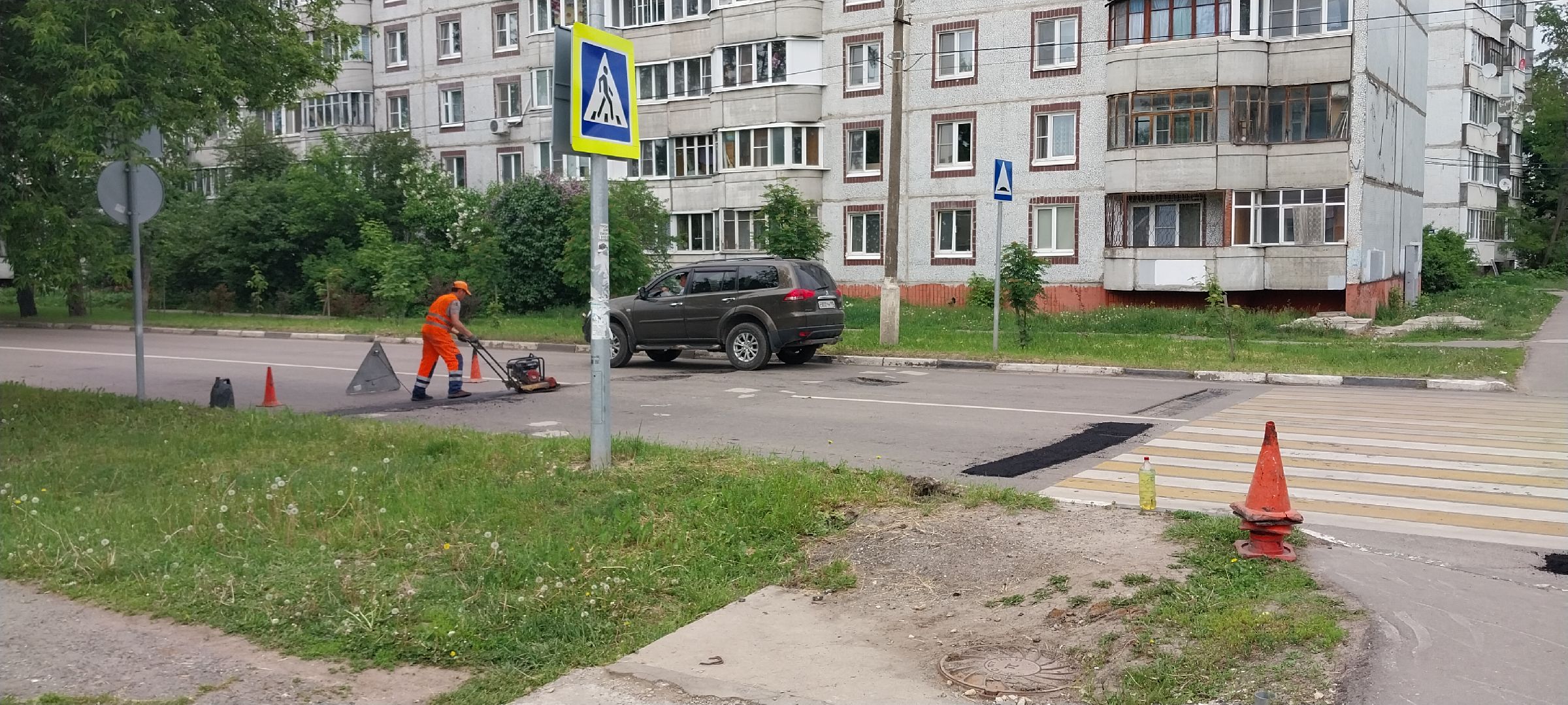 коломна, дорожныеработыколомна, ямочный ремонт