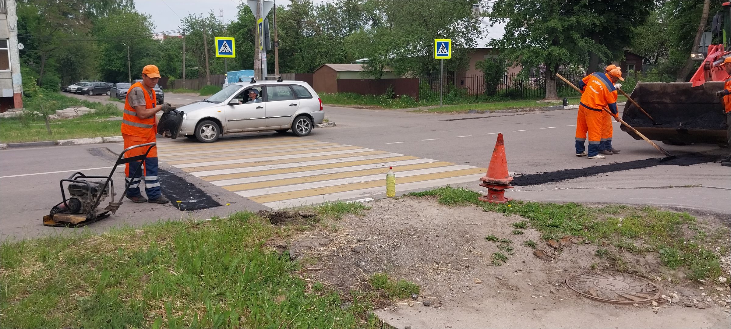 коломна, дорожныеработыколомна, ямочный ремонт