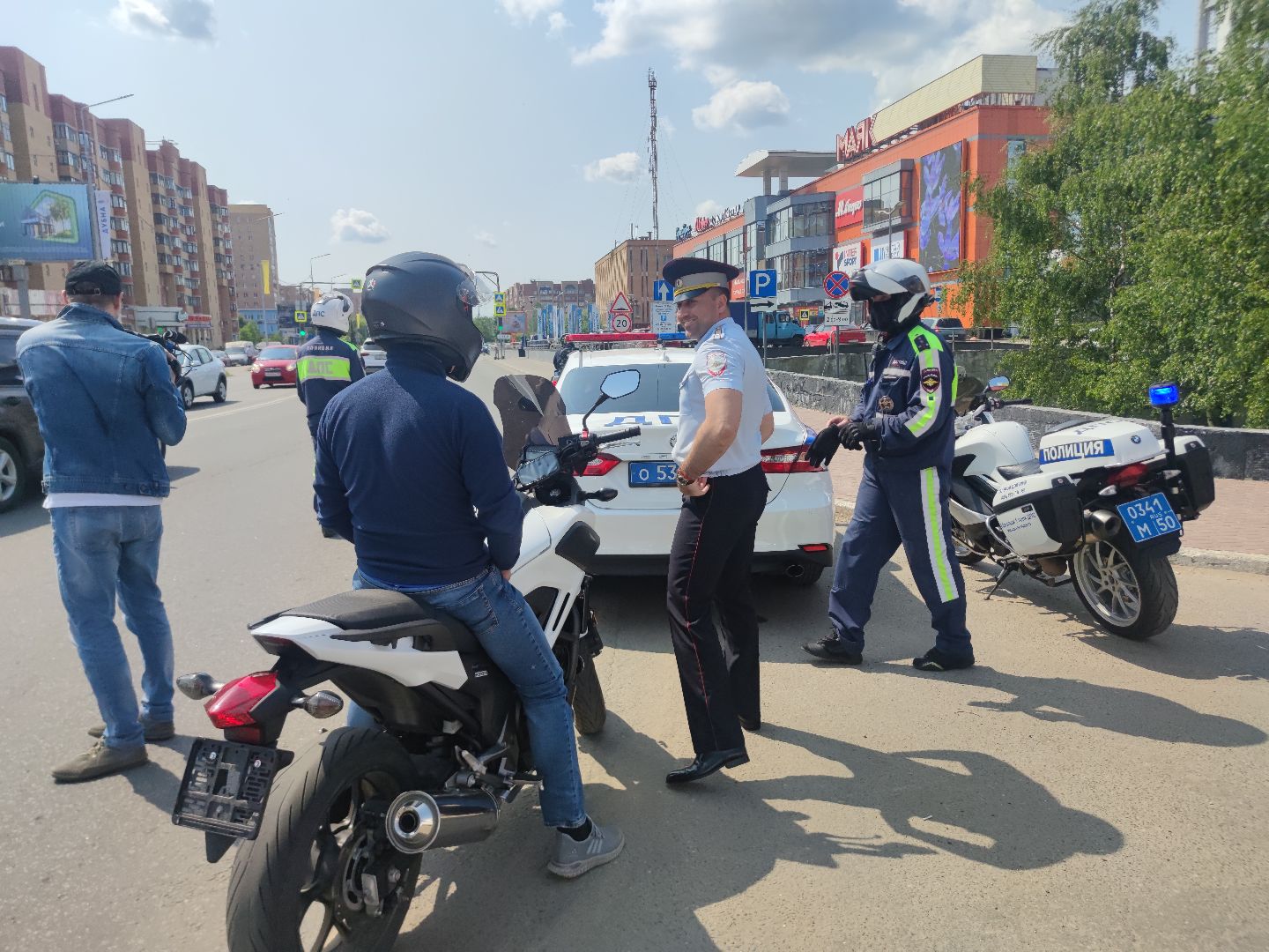 Рейд, мотоскутерист, мотобатальон, Госавтоинспекция, Дубна