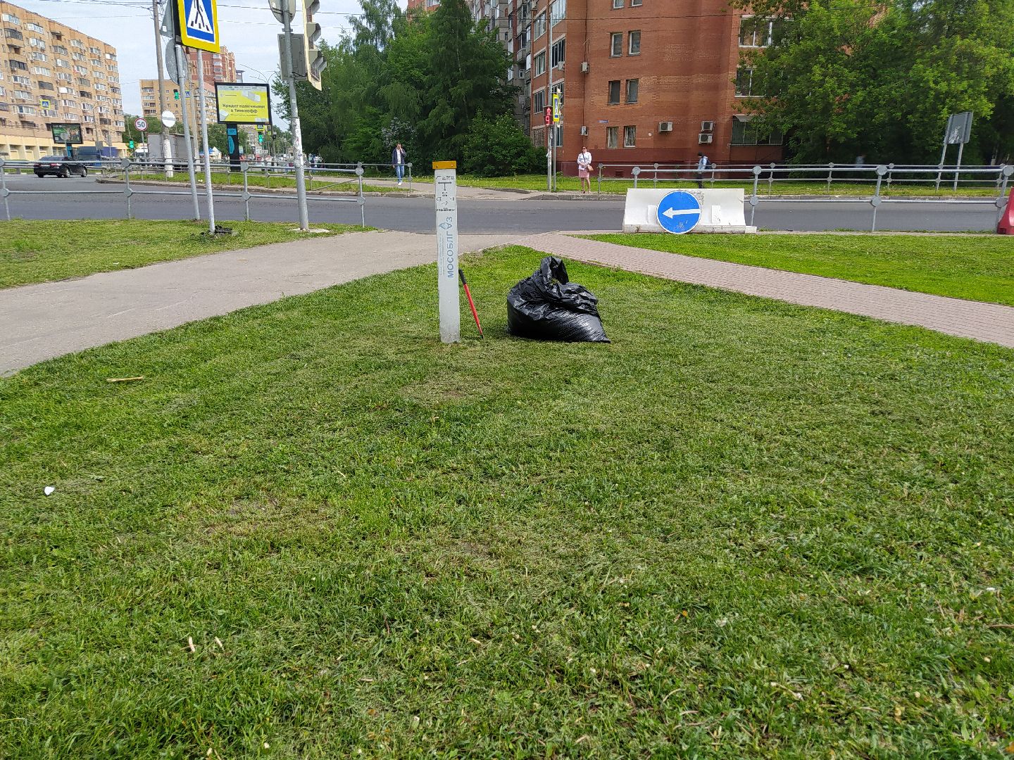 Газон, благоустройство, улица