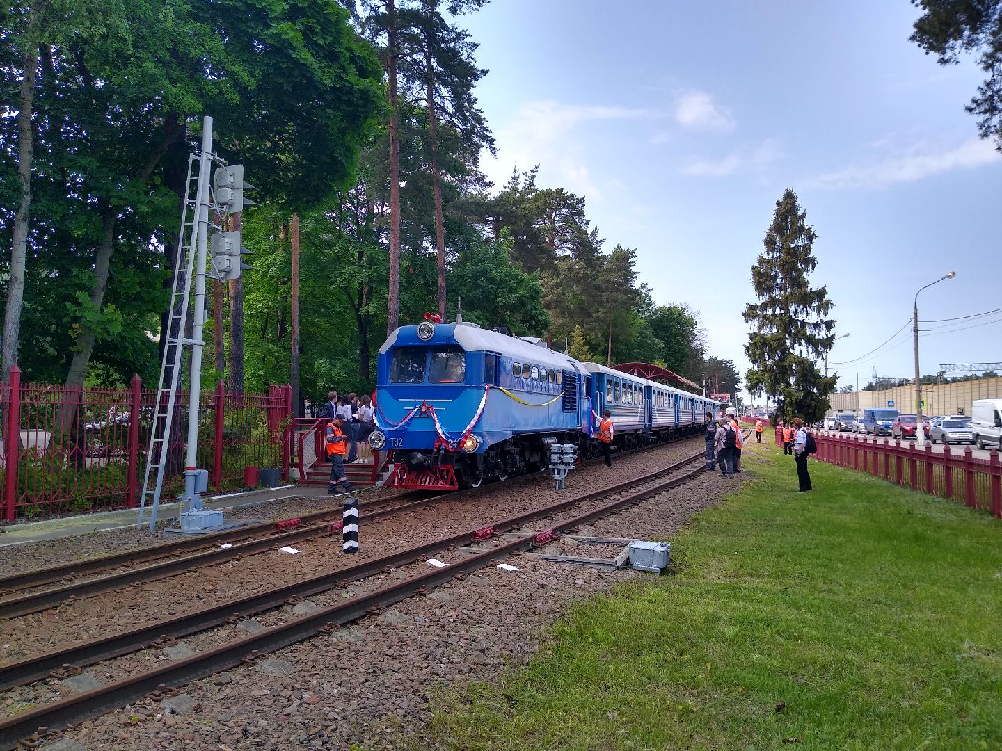 Раменское, транспорт, открытие сезона детской железной дороги
