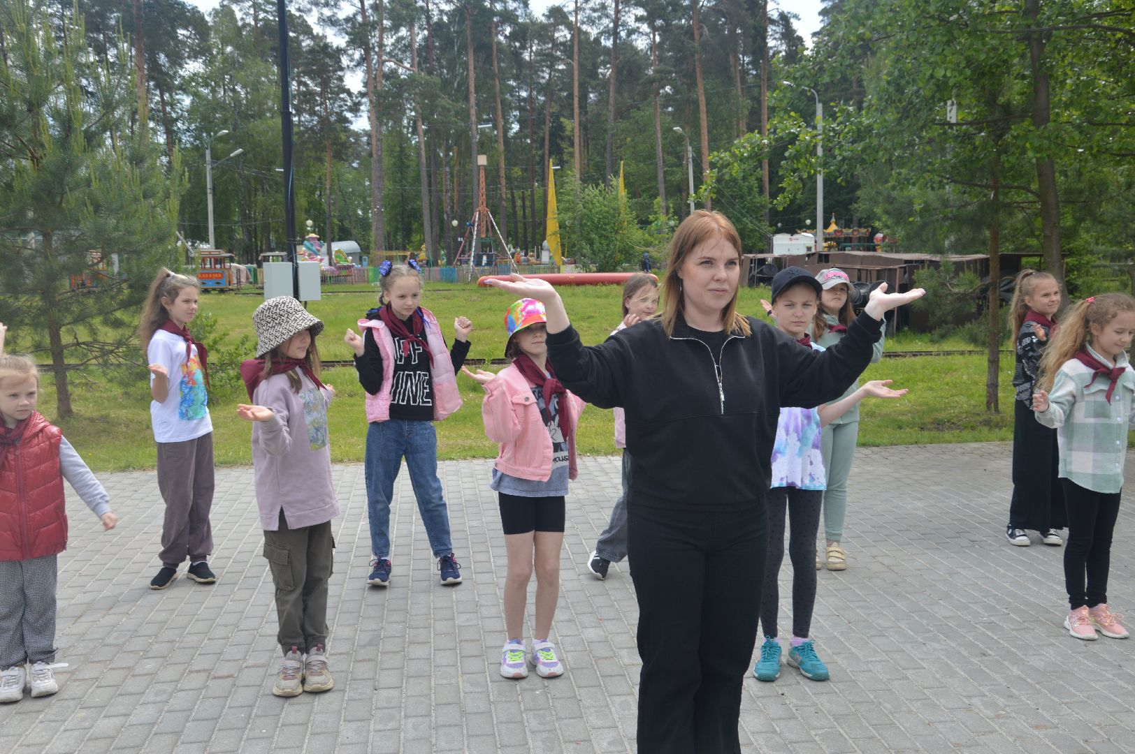 Шатура, парк, звёздная дорожка, праздник