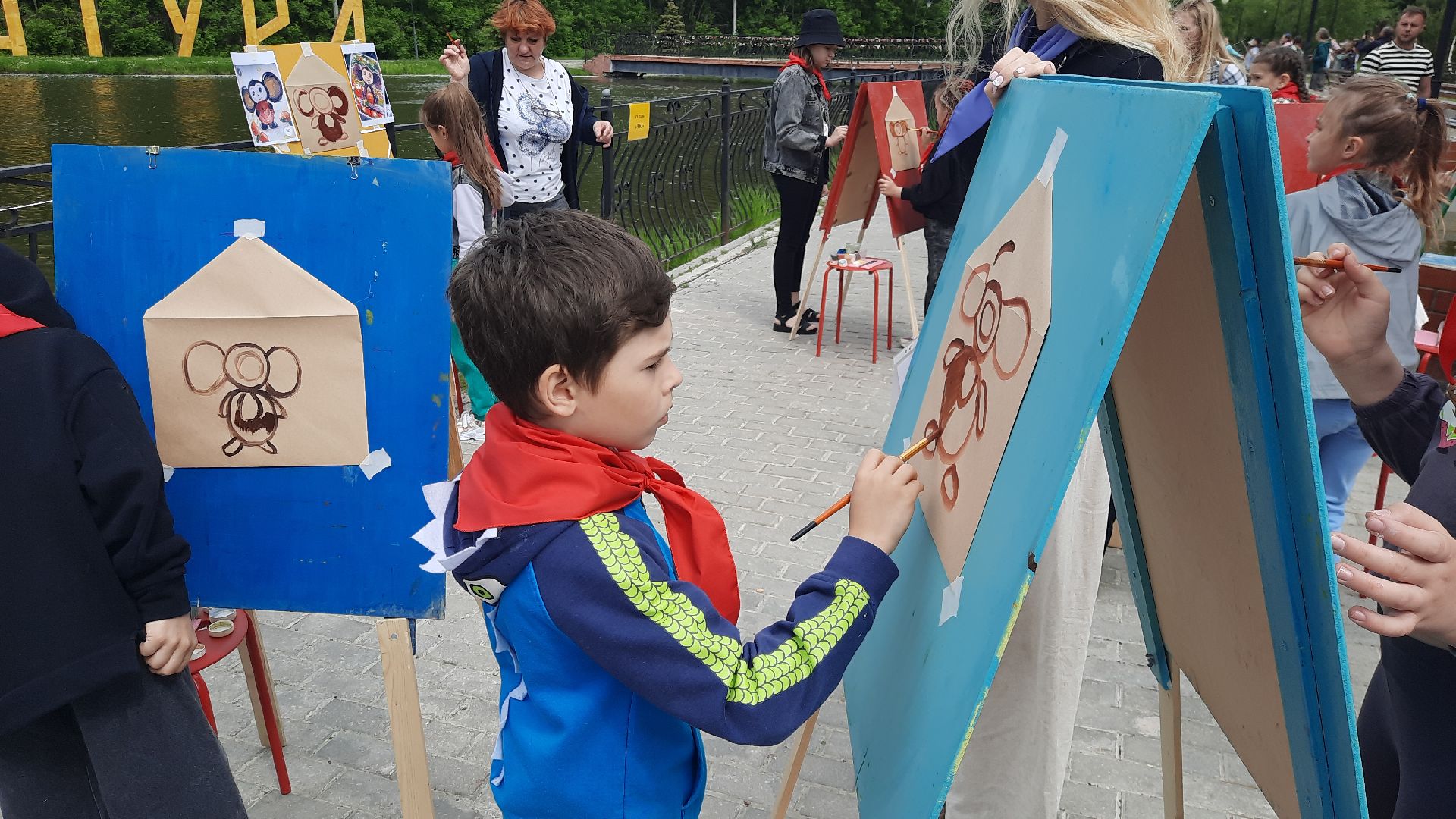 Шатура, парк, звёздная дорожка, праздник