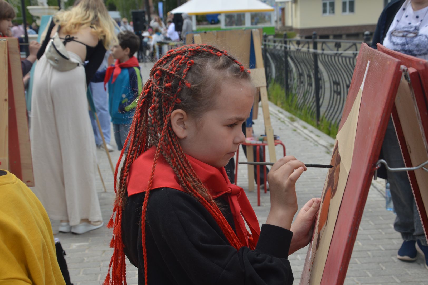 Шатура, парк, звёздная дорожка, праздник