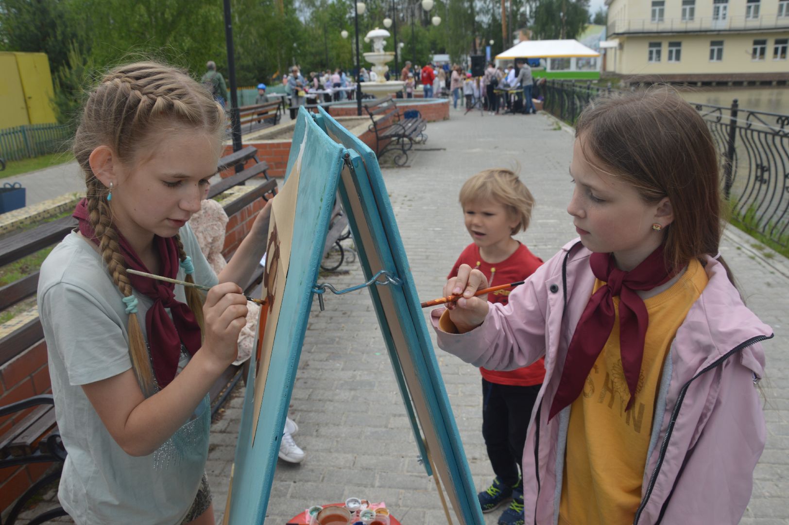 Шатура, парк, звёздная дорожка, праздник