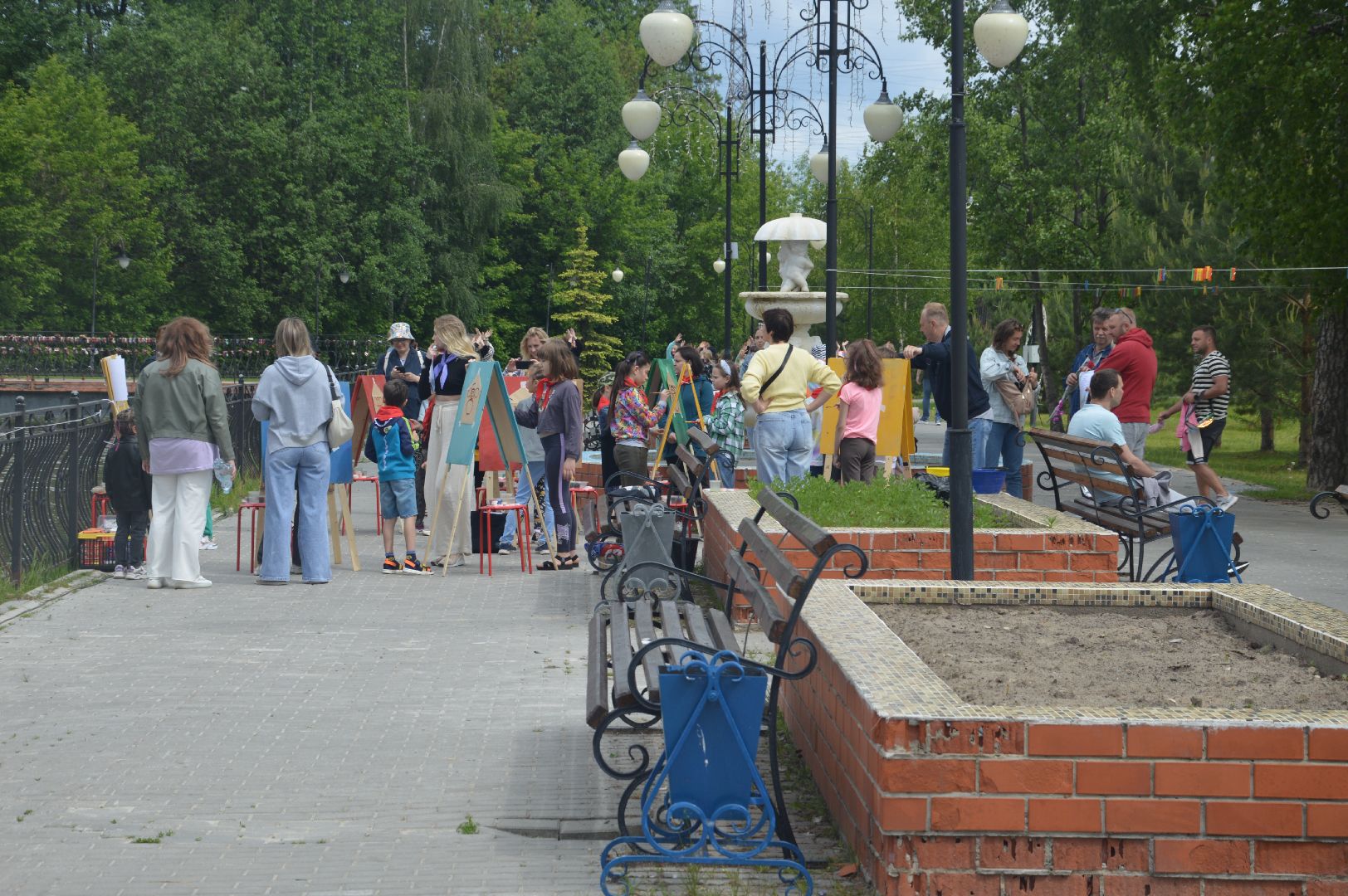 Шатура, парк, звёздная дорожка, праздник