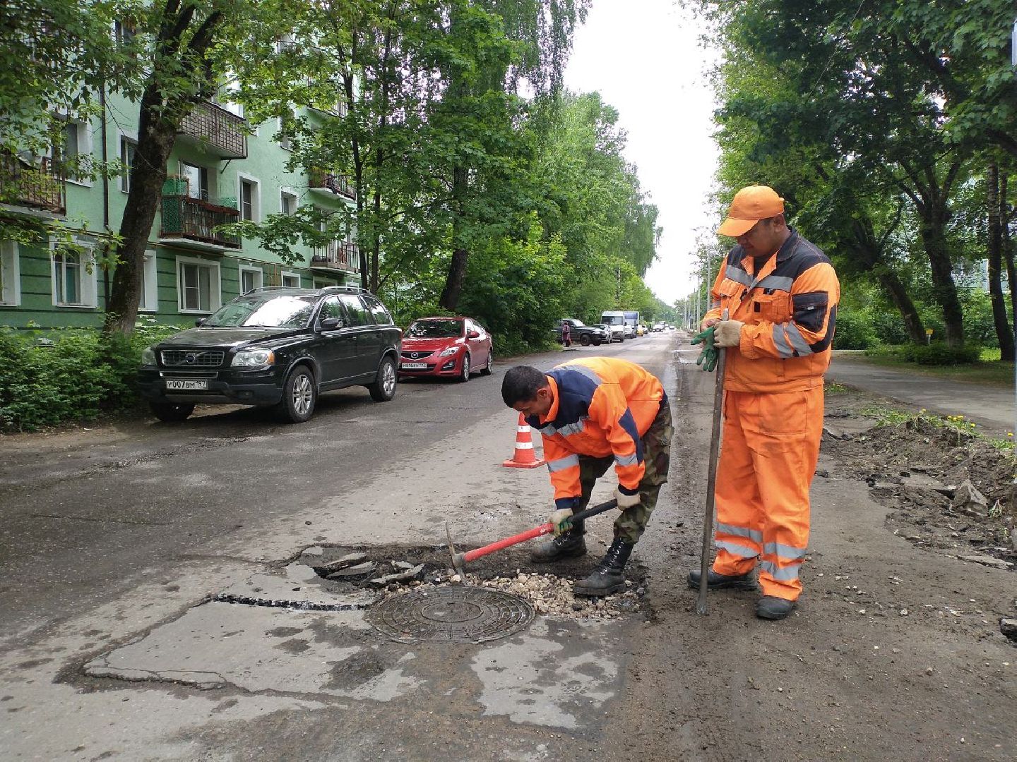 ремонт дороги, дороги, Лосино-Петровский