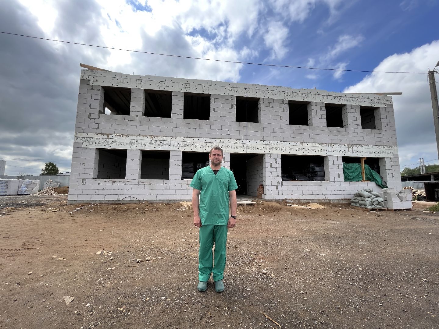 Шаховская, Птицеферма, строительство