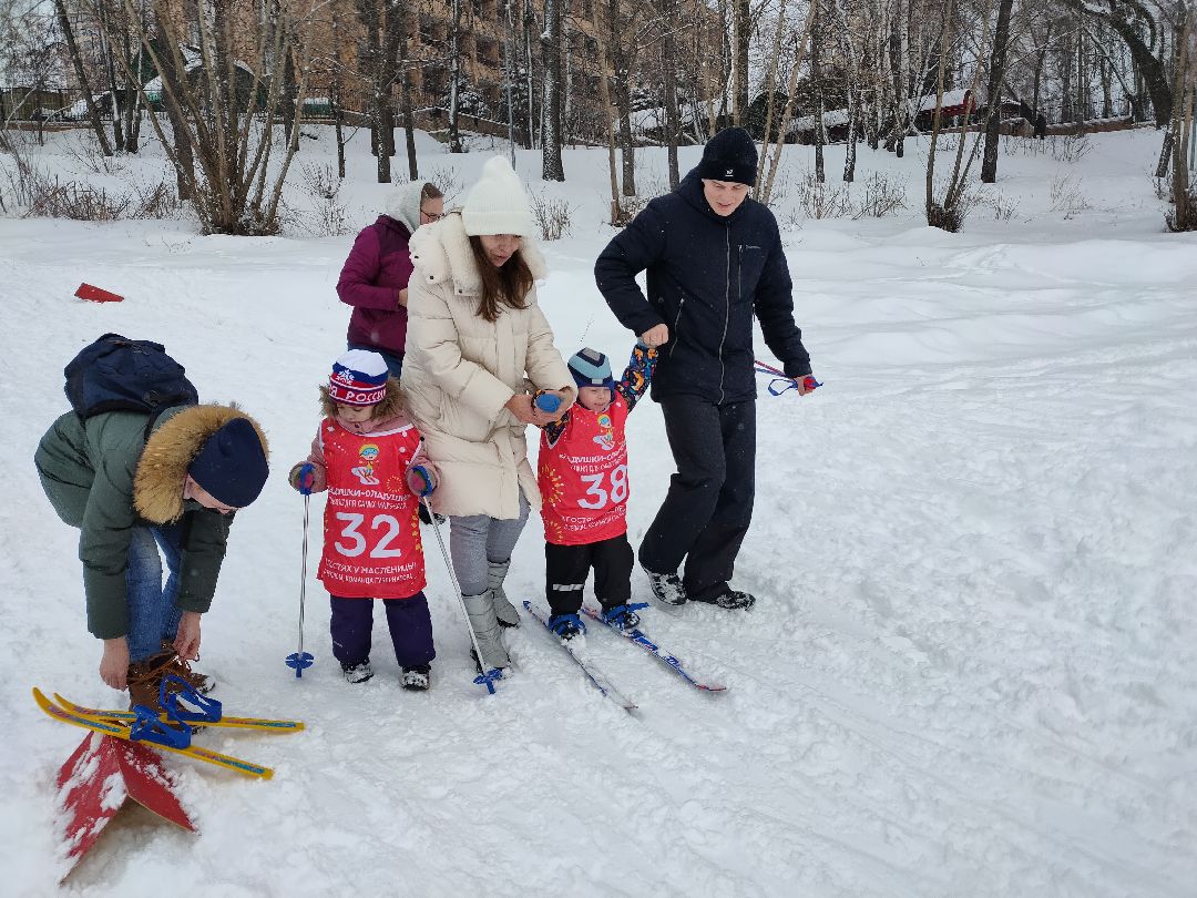Лыжи, старт, Ладушки-Оладушки, дети, спорт, Раменское