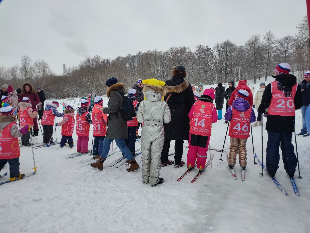 Лыжи, старт, Ладушки-Оладушки, дети, спорт, Раменское