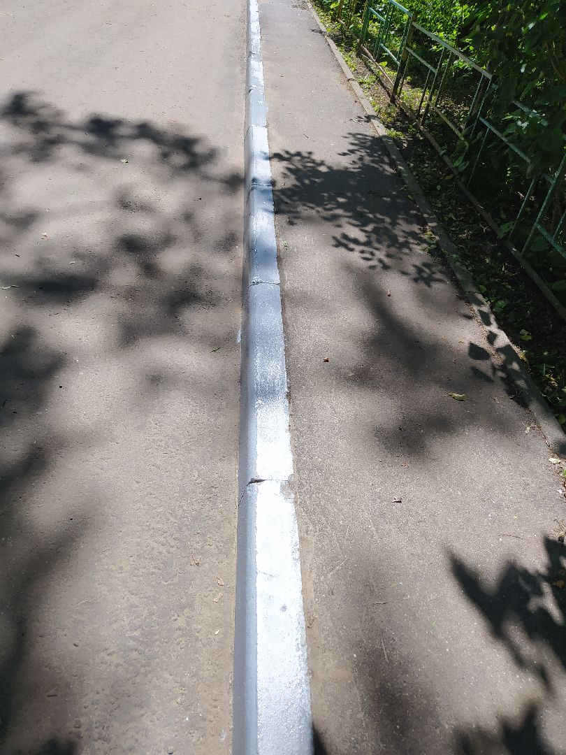 Покраска, бордюр, благоустройство