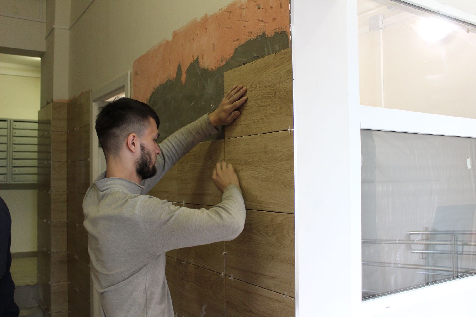 ЖКХ, ремонт подъезда, Лосино-Петровский