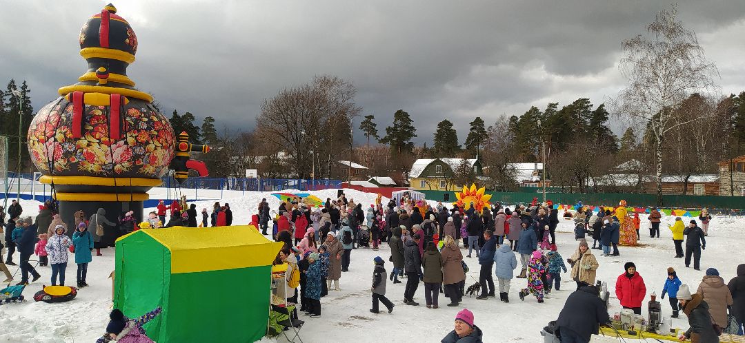Масленица, гуляния, Щёлково, Загорянский, дрова, боулинг, матрёшки