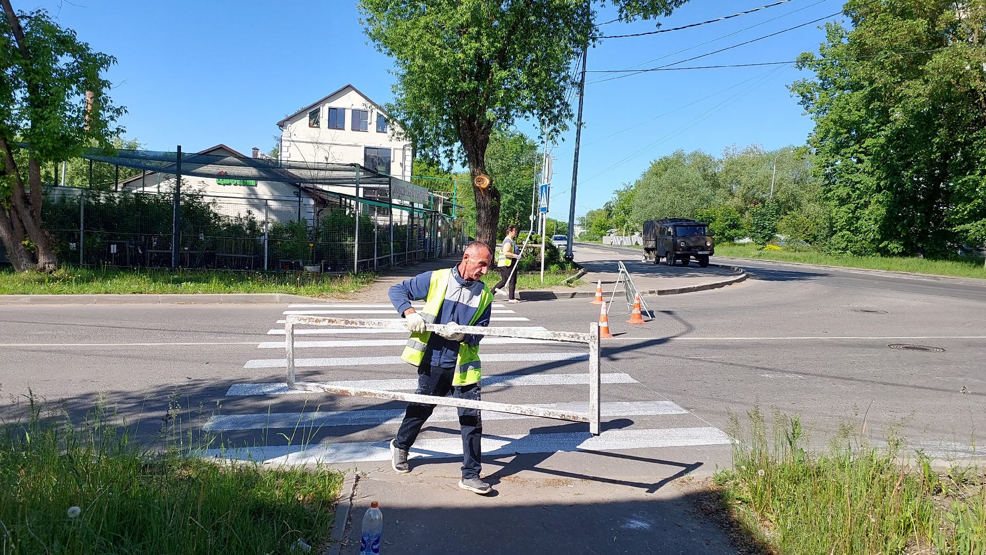 дороги, серпухов, дорожная разметка, пешеходный переход, пешеходная зебра, добродел,