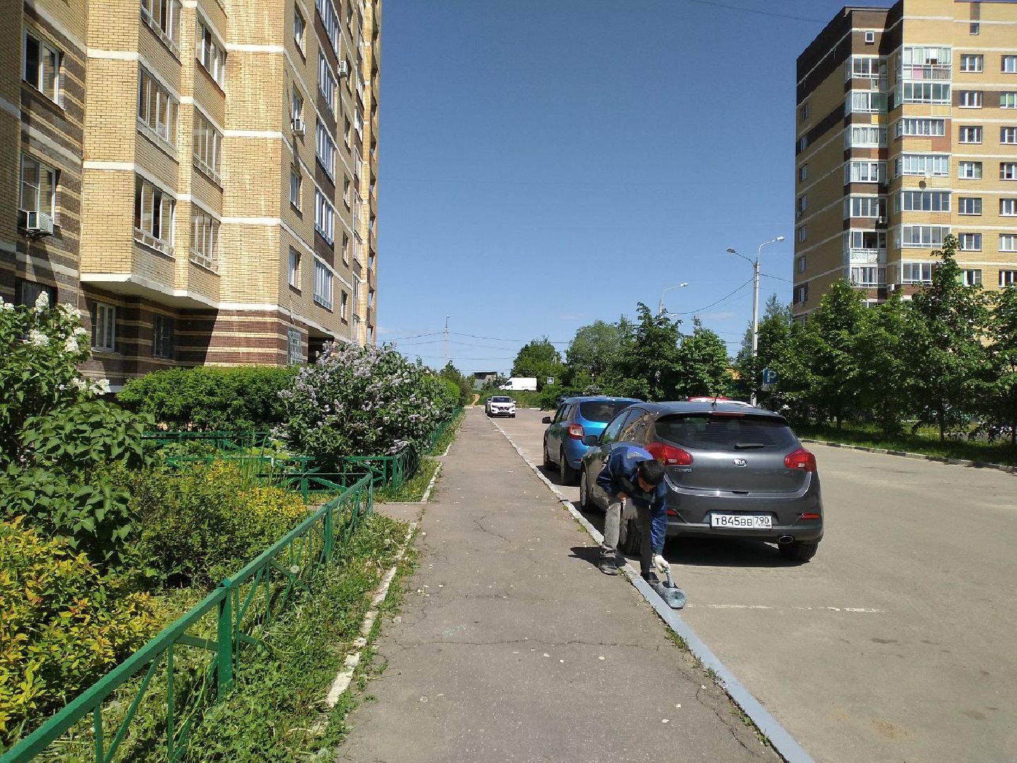 благоустройство, двор, тротуар, Лосино-Петровский