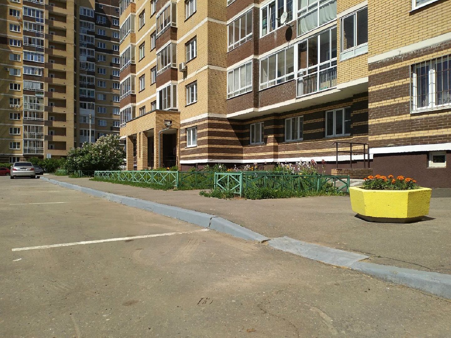 благоустройство, двор, тротуар, Лосино-Петровский