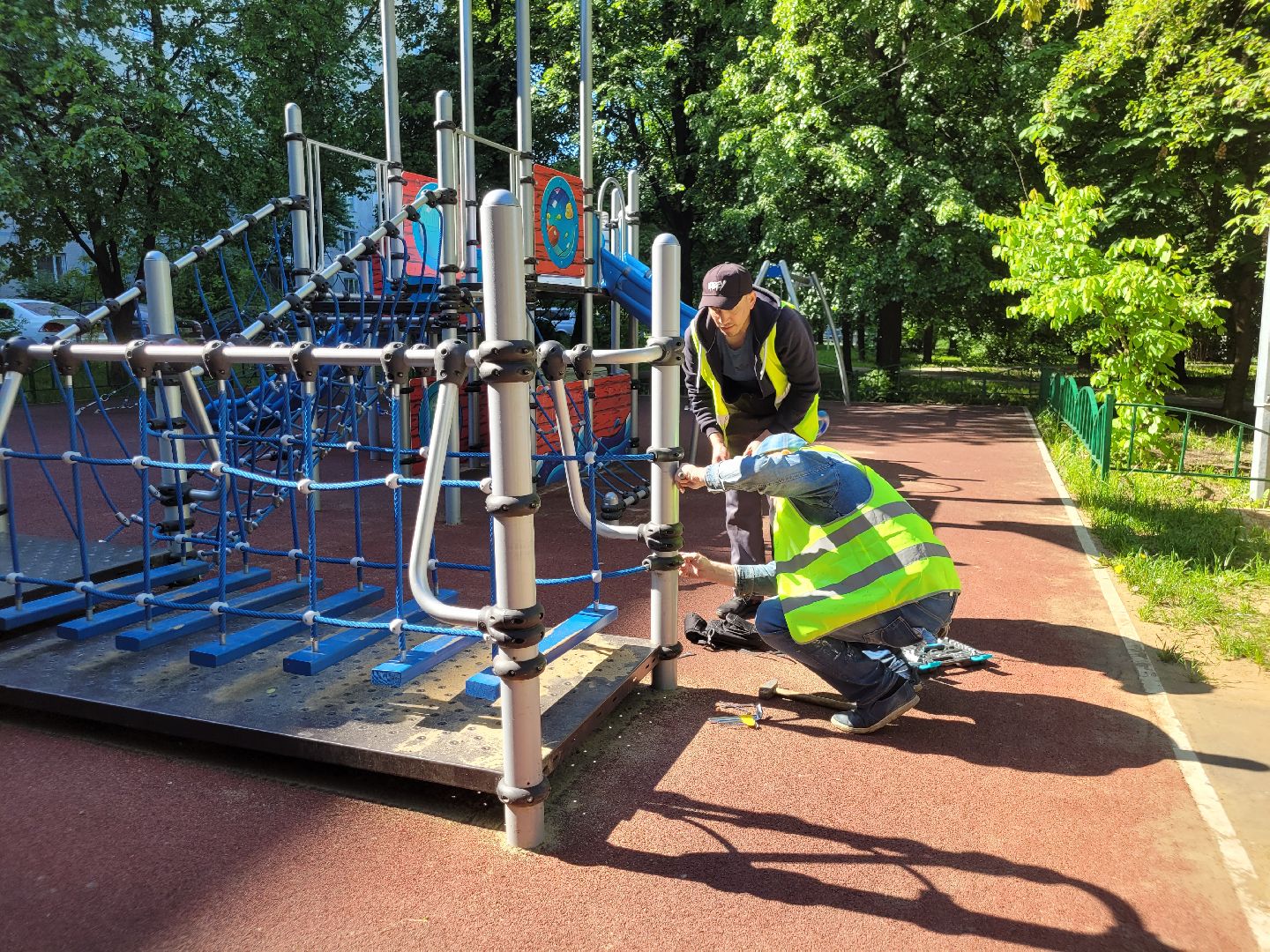 детские площадки; ремонт; видное; жкх