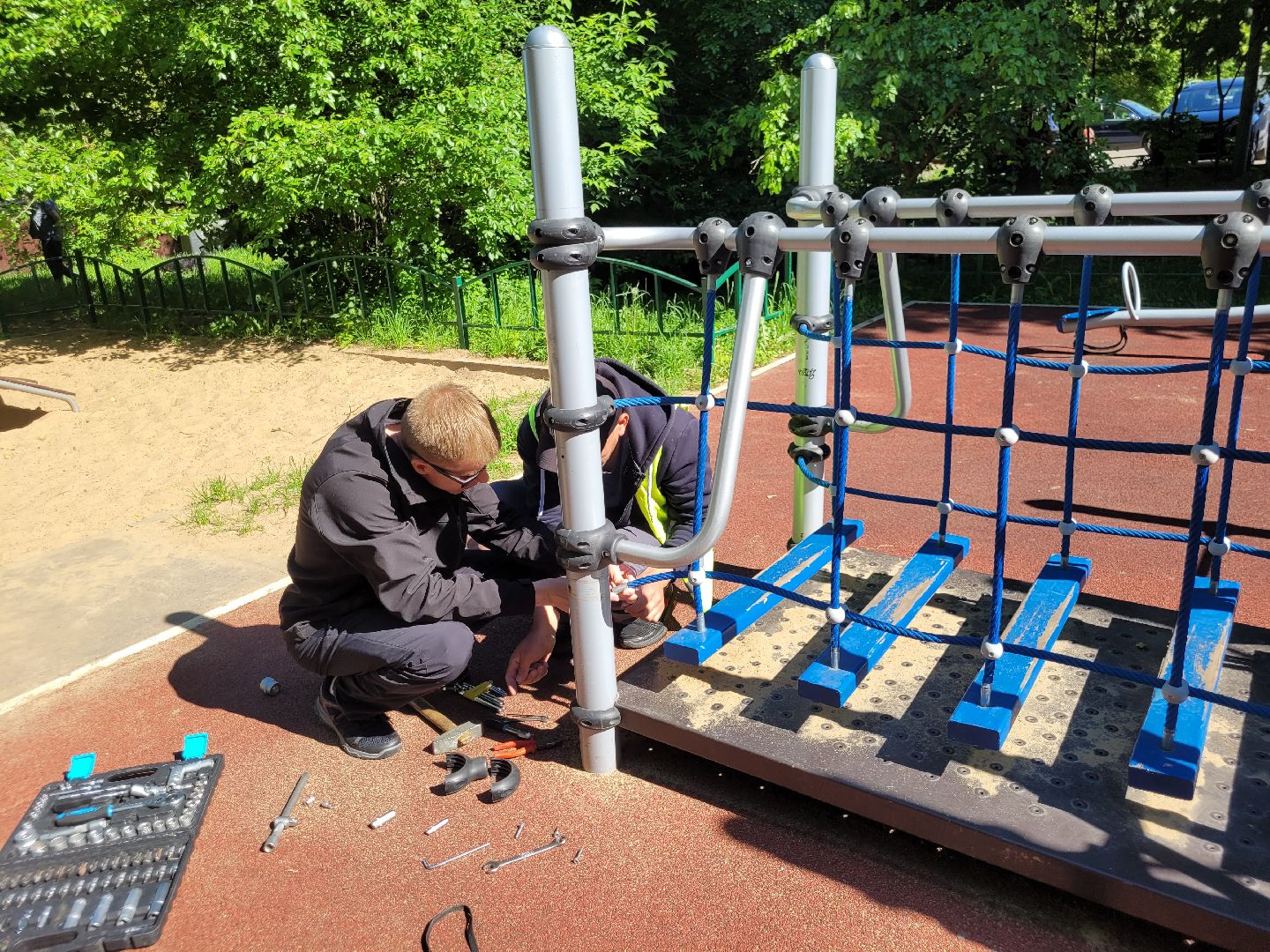 детские площадки; ремонт; видное; жкх