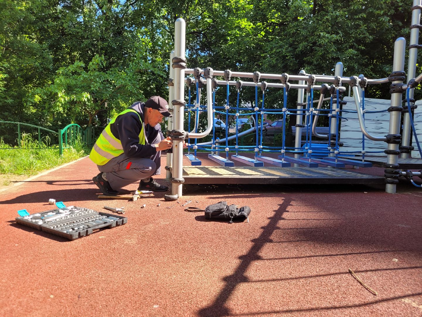детские площадки; ремонт; видное; жкх