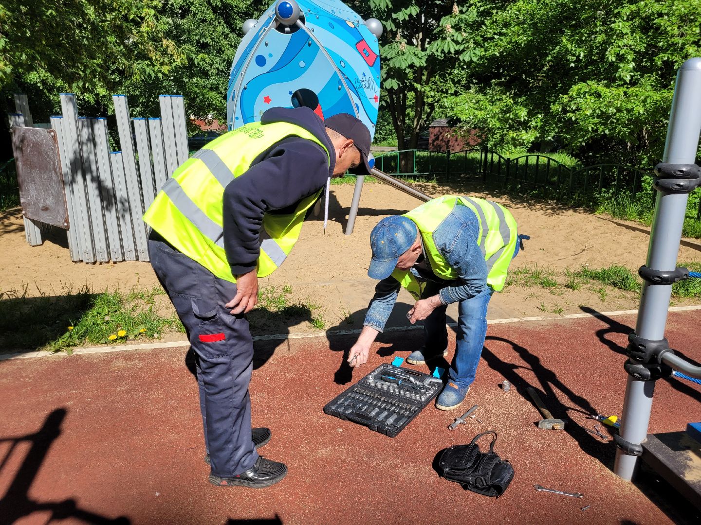 детские площадки; ремонт; видное; жкх