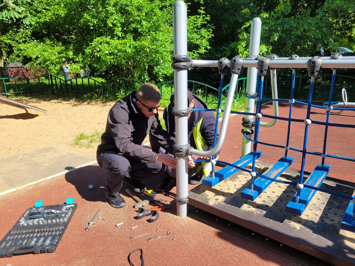 детские площадки; ремонт; видное; жкх