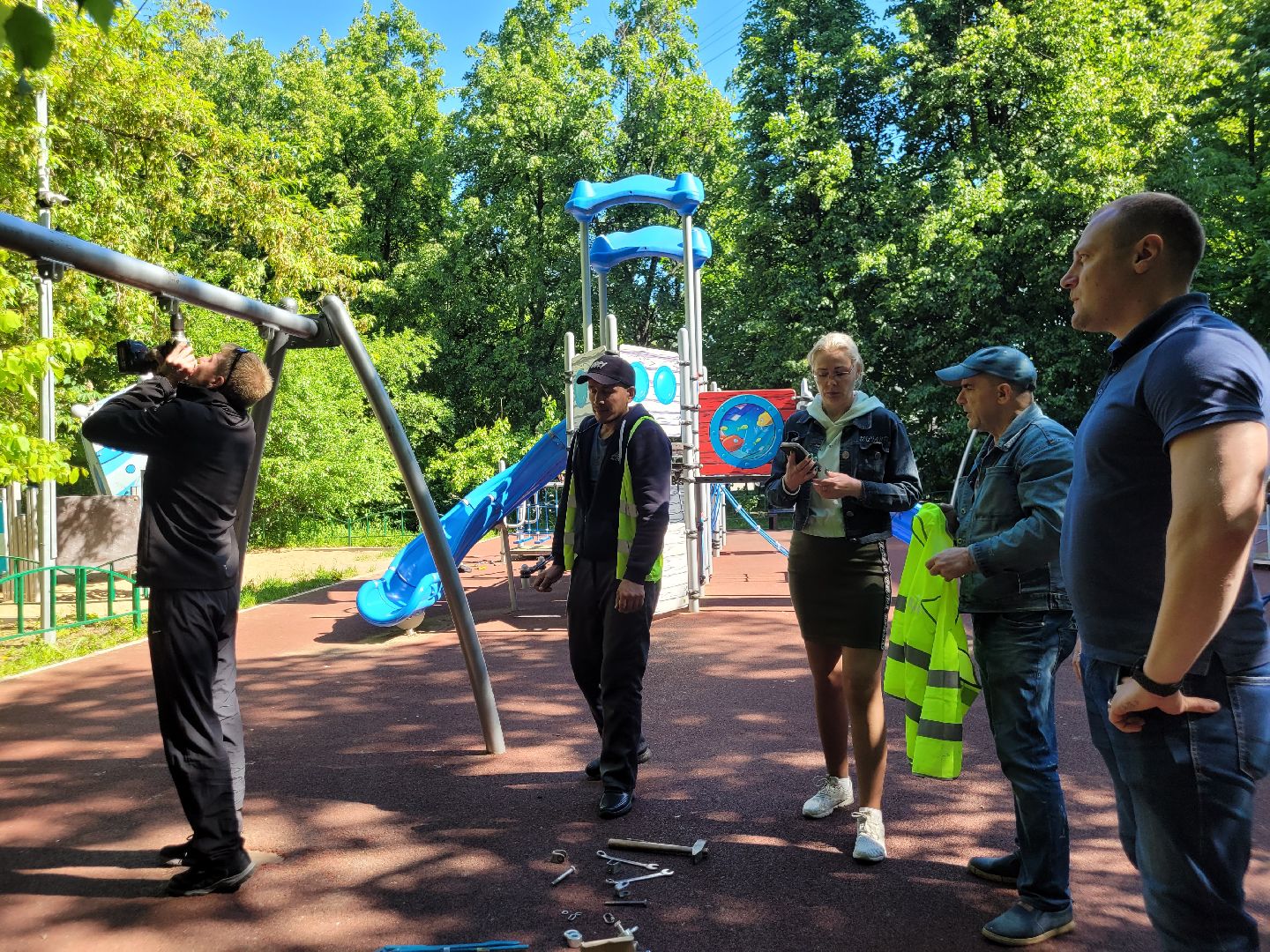 детские площадки; ремонт; видное; жкх
