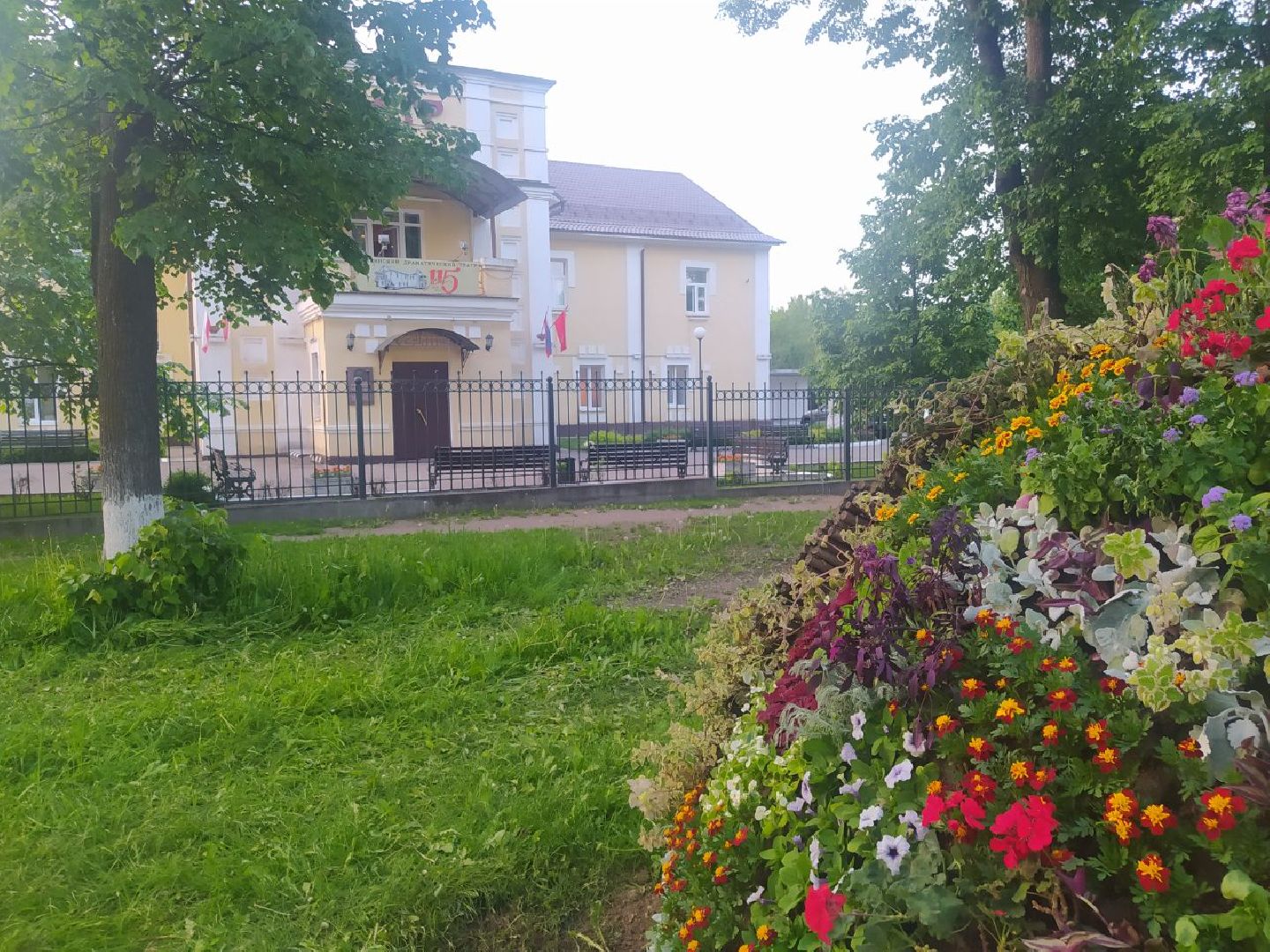 Истра, букет, цветы, благоустройство