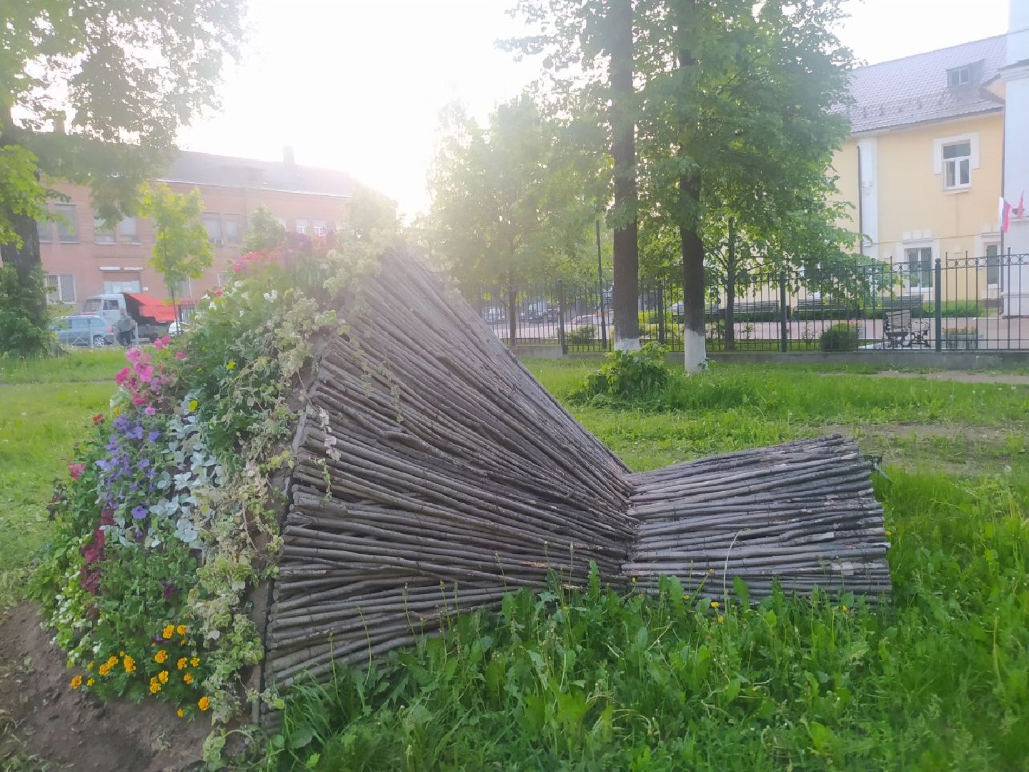 Истра, букет, цветы, благоустройство