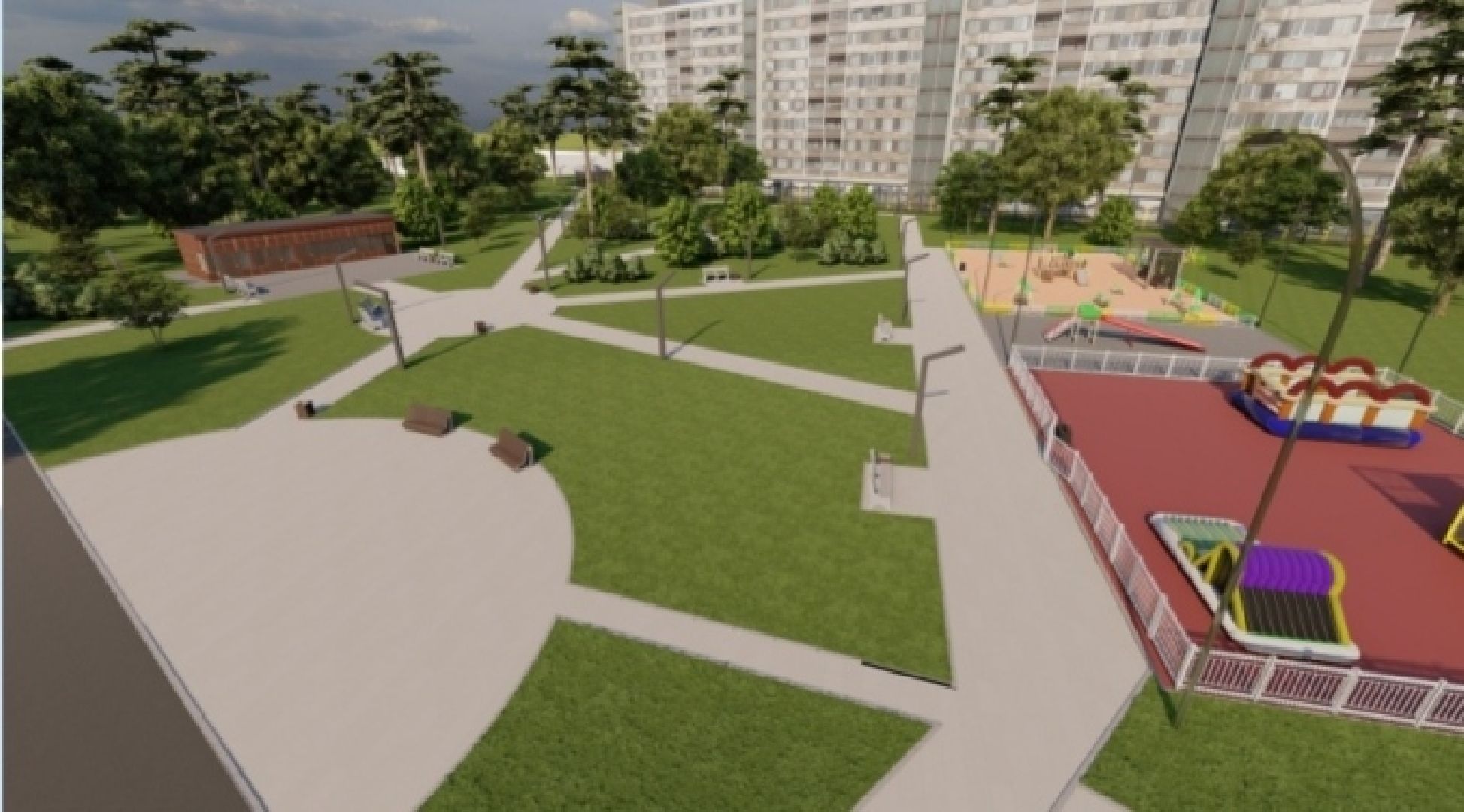 Благоустройство, парк, Глуховский парк, Ногинск, Богородский городской округ