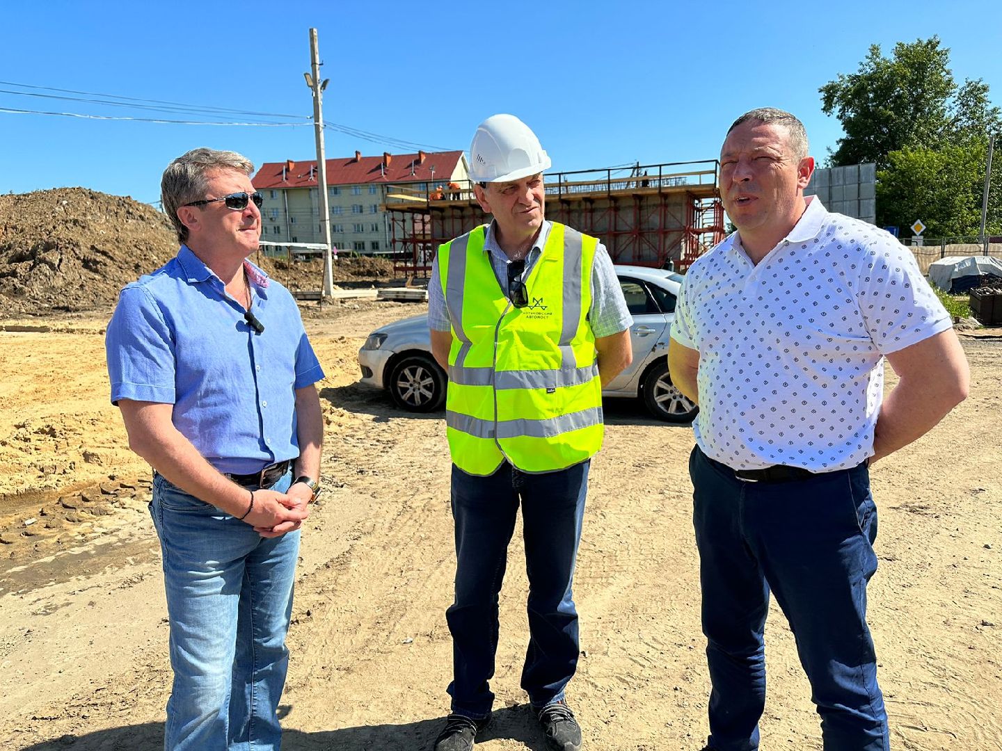 Путепровод, строительство, железная дорога, Апрелевка, МЦД-4