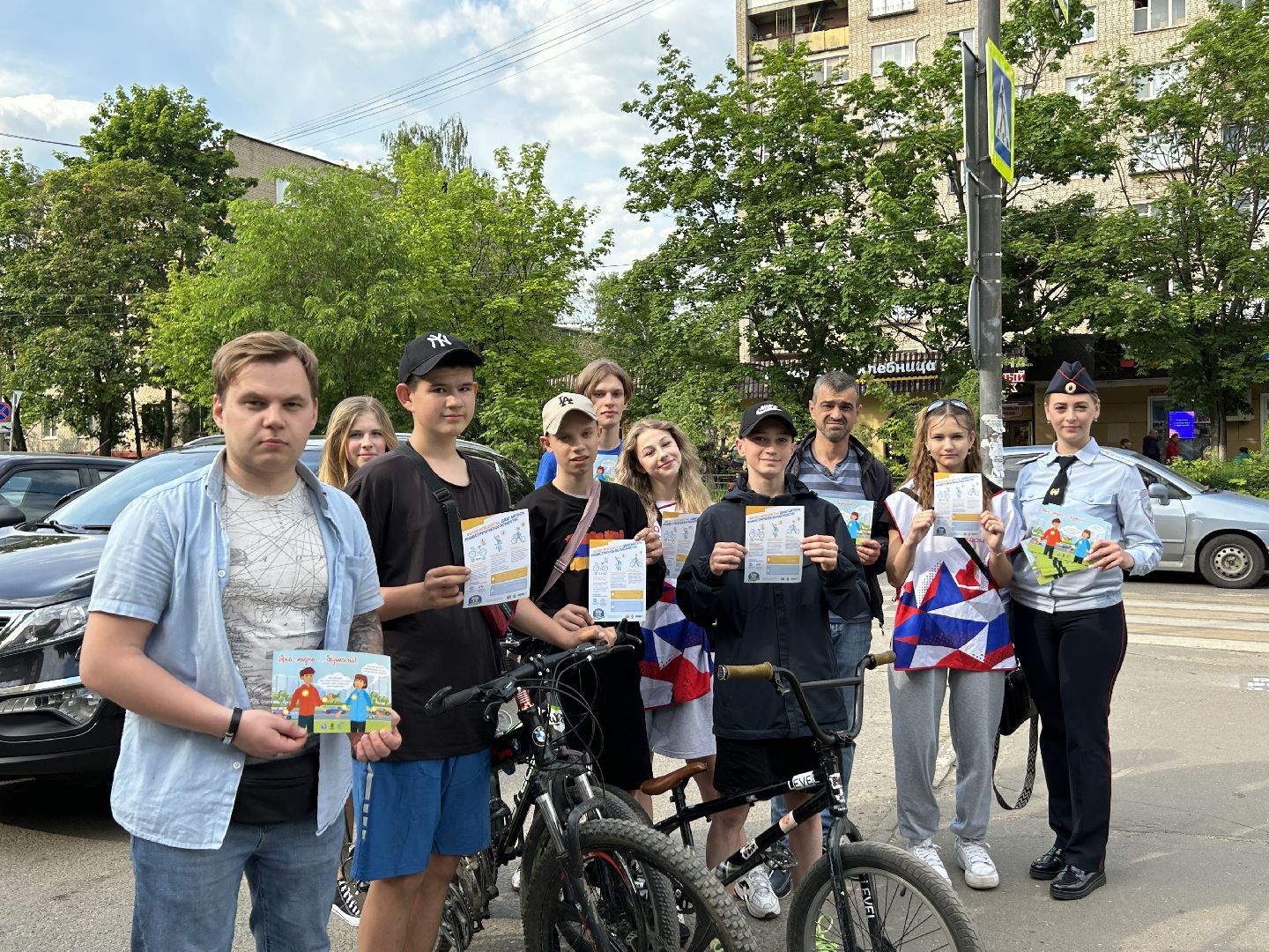 ГИБДД, волонтеры, дети, акция, Фрязино