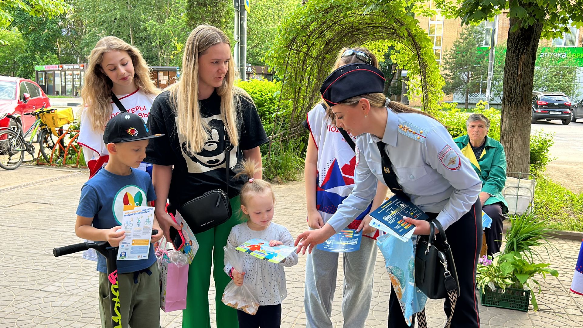 ГИБДД, волонтеры, дети, акция, Фрязино