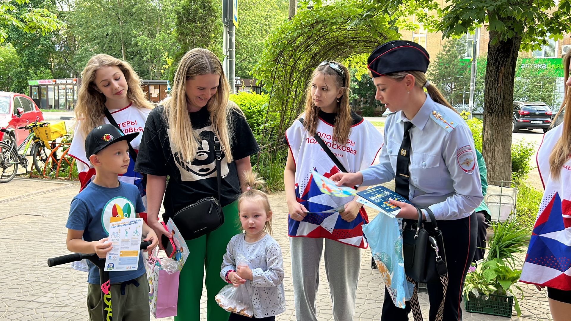 ГИБДД, волонтеры, дети, акция, Фрязино