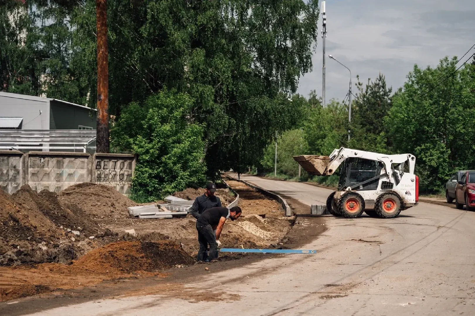 Тротуар, благоустройство, дорога, Щёлково