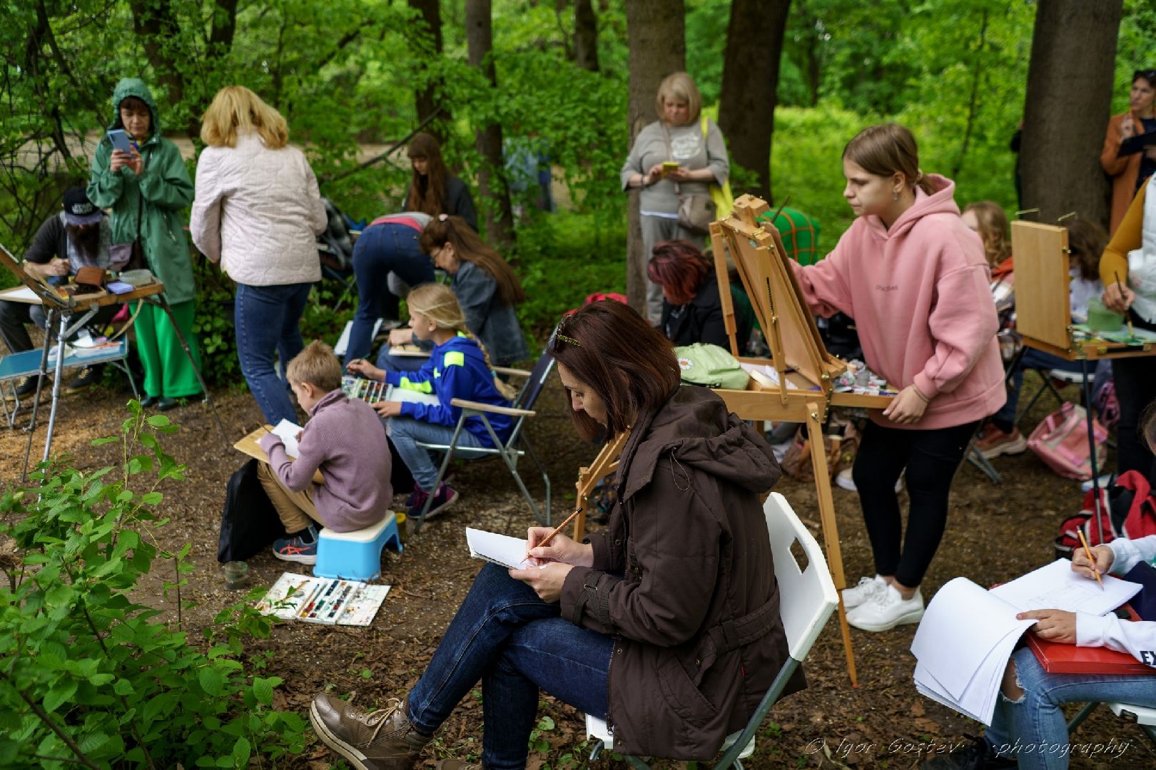 мастер-класс, живопись, акварель, усадьба, Быково