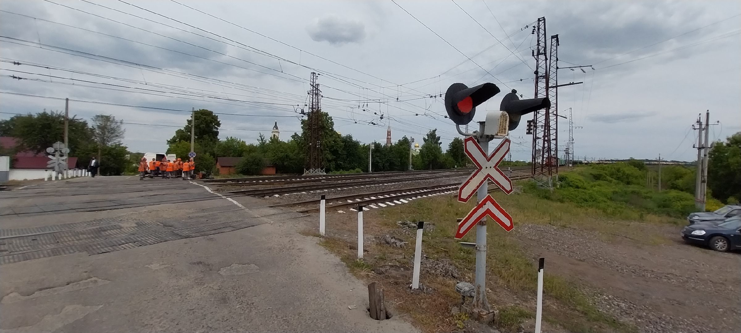 коломна, железнодорожный переезд, ремонт