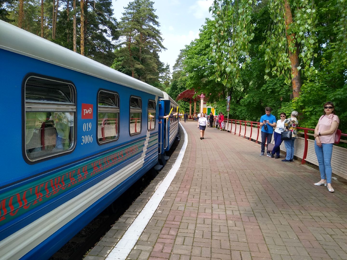 Раменское, транспорт, открытие сезона работы детской железной дороги