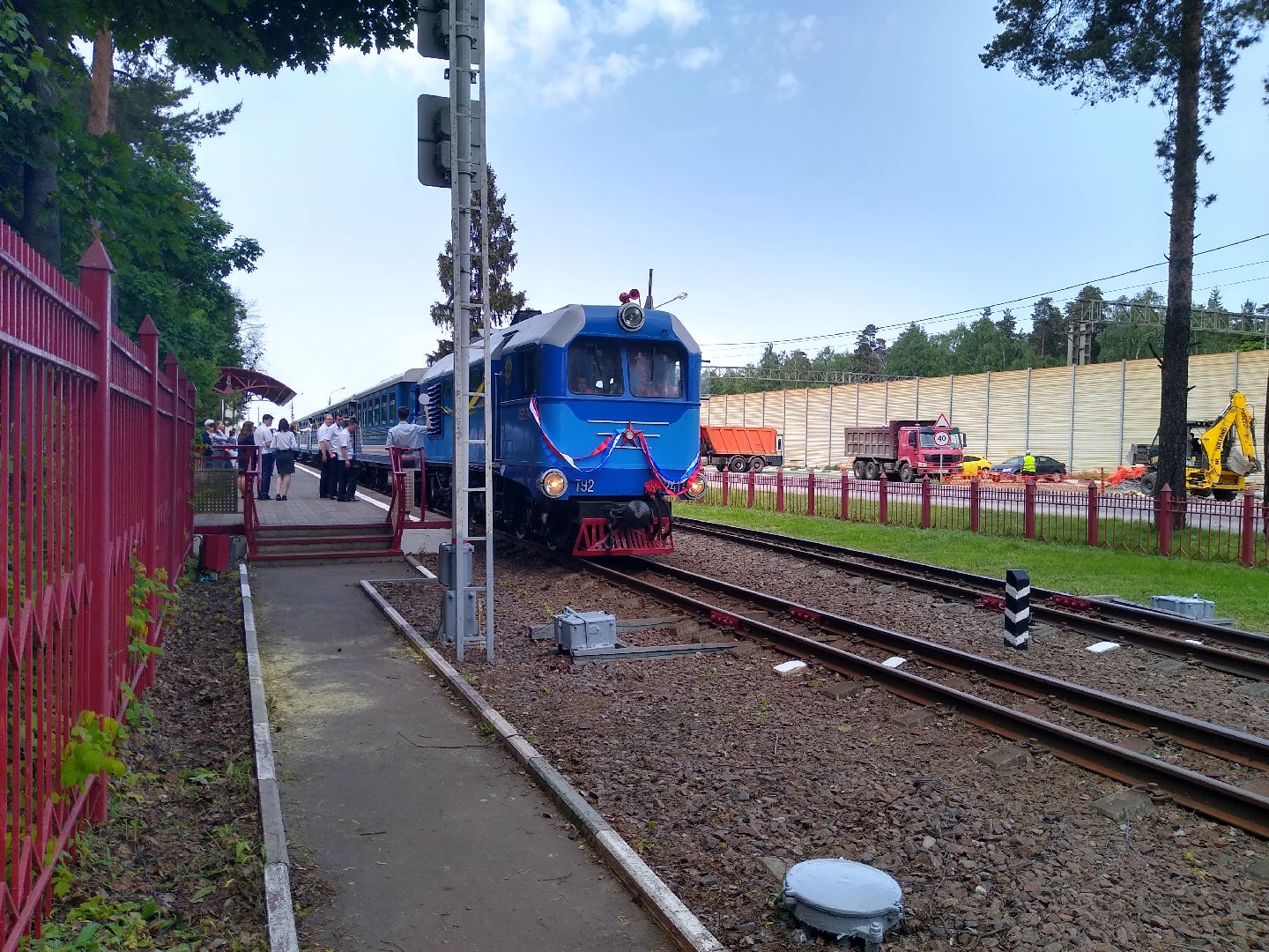 Раменское, транспорт, открытие сезона работы детской железной дороги