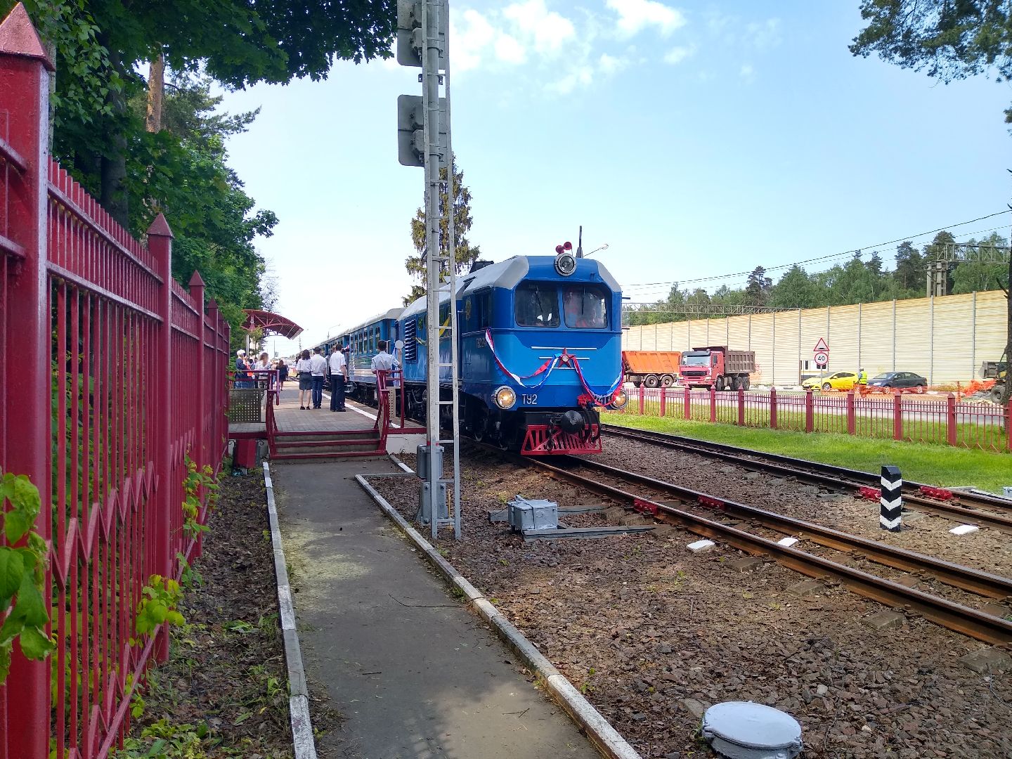 Раменское, транспорт, открытие сезона работы детской железной дороги