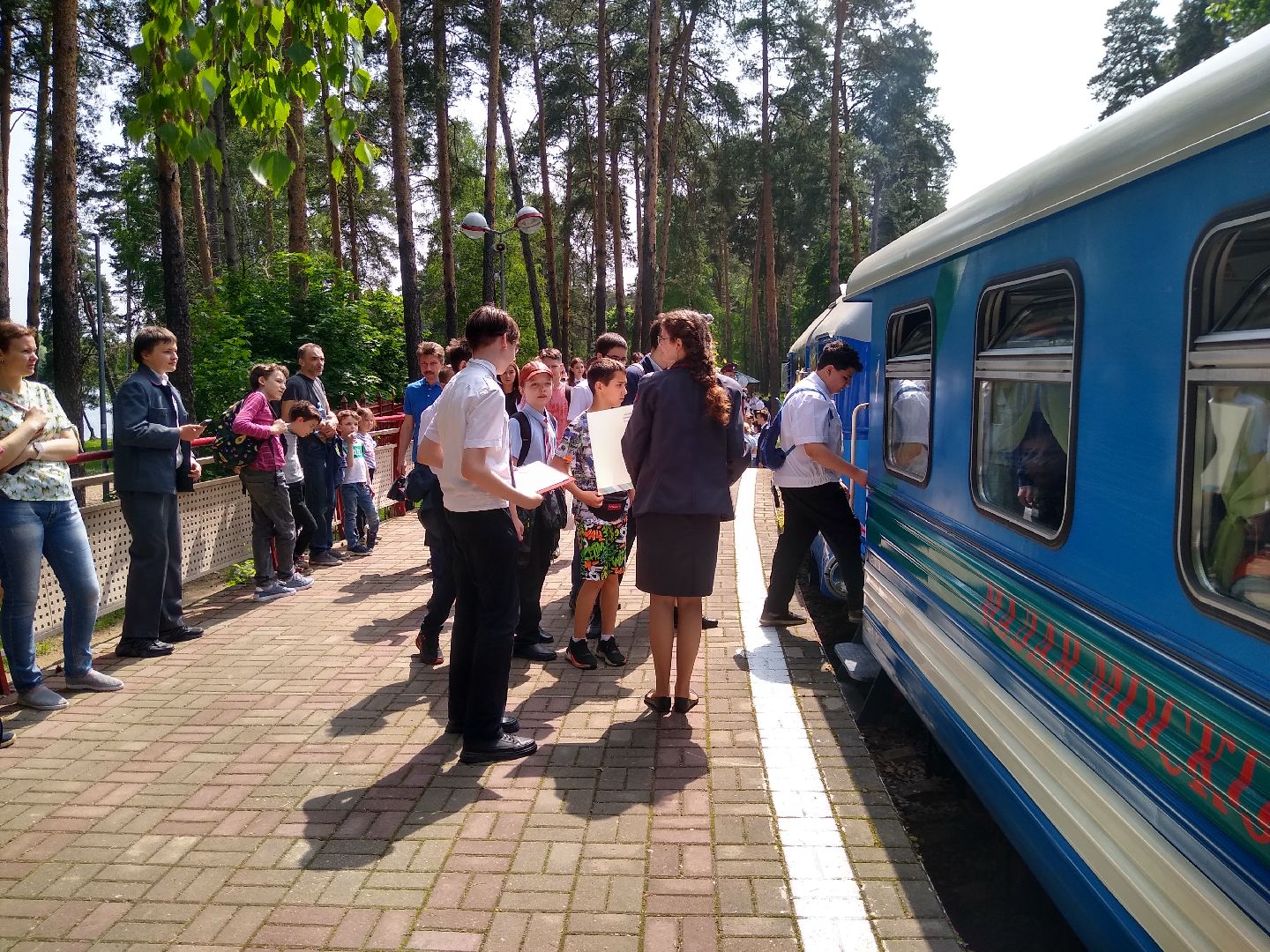 Раменское, транспорт, открытие сезона работы детской железной дороги