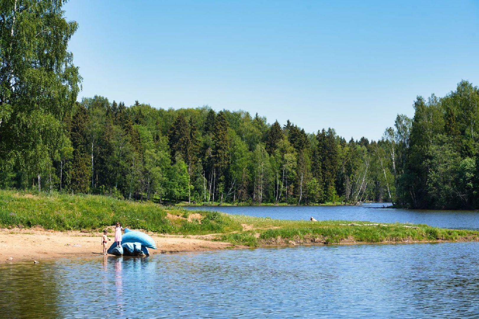 Сергиев Посад, Сергиево-Посадский городской округ, Лето, Пляжи, Водоемы, Благоустройство, Купание