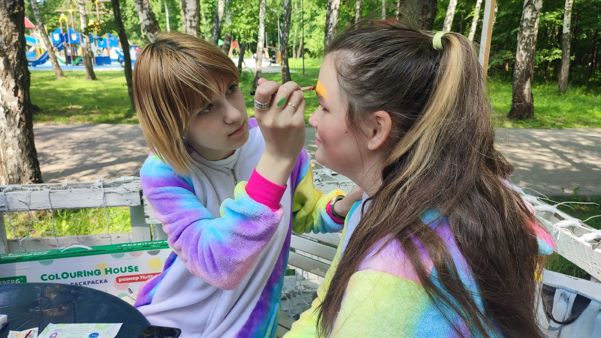 Кашира, парк, праздник, аквагрим, волонтёры