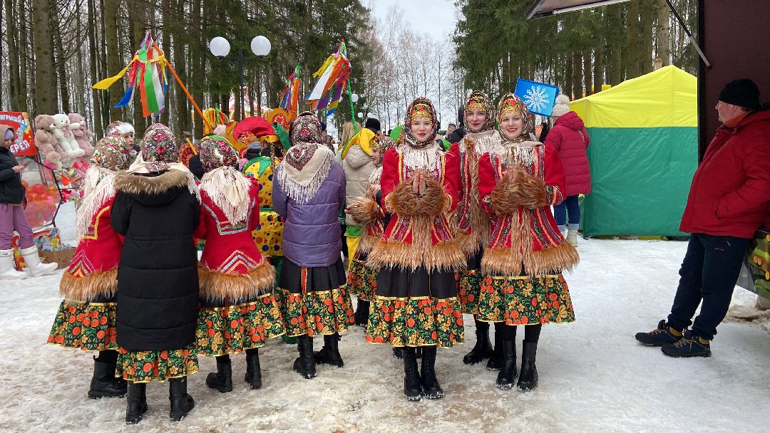 Волоколамск, культура, парк, Масленица, выступление, артисты, Зима в Подмосковье, концерт