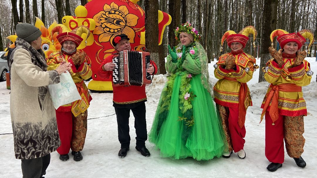 Волоколамск, культура, парк, Масленица, выступление, артисты, Зима в Подмосковье, концерт